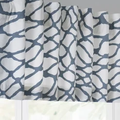 EFF Ellis Printed Cotton Window Valance, 50" X 19", Ellis Blue 8 EFF Ellis Printed Cotton Window Valance, 50" X 19", Ellis Blue -Greenland Home Fashions Shop 5750832 ALT2