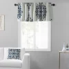 EFF Kerala Cocoa Printed Cotton Window Valance, 50" X 19" -Greenland Home Fashions Shop 5755792 Blue