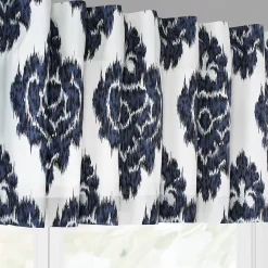 EFF Ikat Printed Cotton Window Valance, 50" X 19", Ikat Blue -Greenland Home Fashions Shop 5755804 ALT3