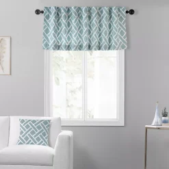 EFF Martinique Printed Cotton Window Valance, 50" X 19"
