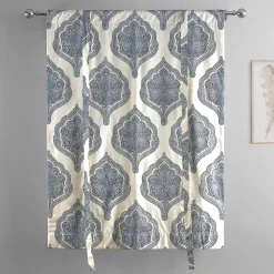 EFF Arabesque Printed Cotton Tie-Up Window Shade, 46" X 63" -Greenland Home Fashions Shop 5756124 ALT5
