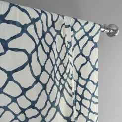 EFF Ellis Printed Cotton Tie-Up Window Shade, 46" X 63", Ellis Blue -Greenland Home Fashions Shop 5756221 ALT3