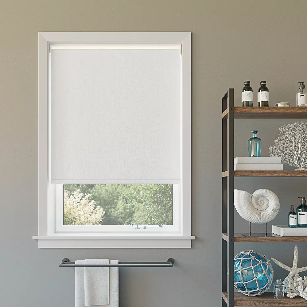 Sun Zero Everly Slub Texture 100% Blackout Cordless Roller Shade 72" Length 8 Sun Zero Everly Slub Texture 100% Blackout Cordless Roller Shade 72" Length - Image 6