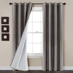 Lush Décor Lush Decor Insulated 100% Blackout Window Curtain Panel -Greenland Home Fashions Shop 5791574 ALT