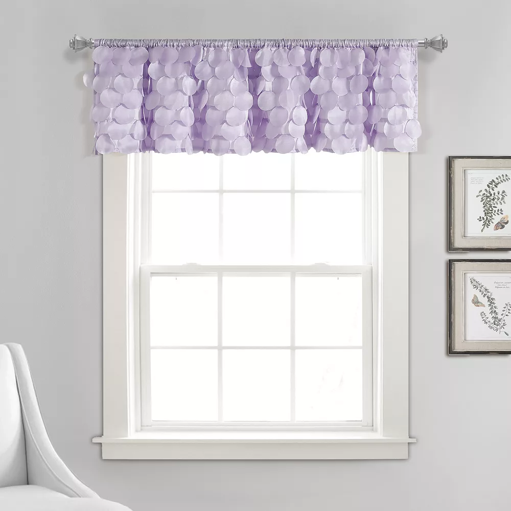 Lush Décor Lush Decor Gigi Lilac Window Valance 3 Lush Décor Lush Decor Gigi Lilac Window Valance