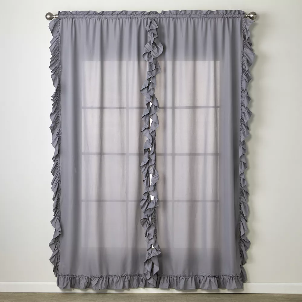 SKL Home Sarah Set Of 2 Window Curtain Panels 4 SKL Home Sarah Set Of 2 Window Curtain Panels - Image 2