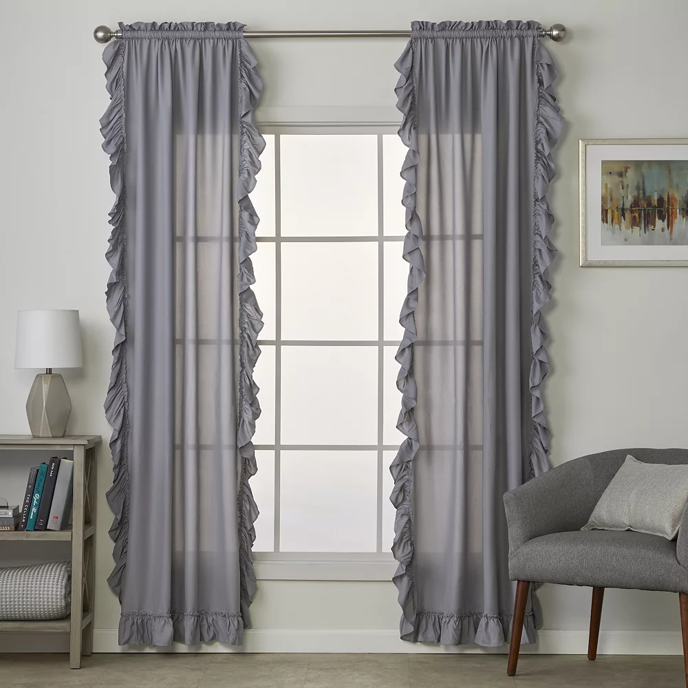 SKL Home Sarah Set Of 2 Window Curtain Panels 7 SKL Home Sarah Set Of 2 Window Curtain Panels - Image 5