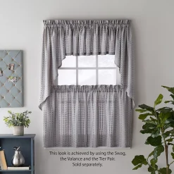 SKL Home Hopscotch Set Of 2 Window Curtain Tiers -Greenland Home Fashions Shop 5810654 ALT4