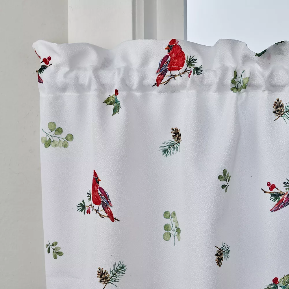 SKL Home Berry Cardinal Set Of 2 Window Curtain Tiers 4 SKL Home Berry Cardinal Set Of 2 Window Curtain Tiers - Image 2
