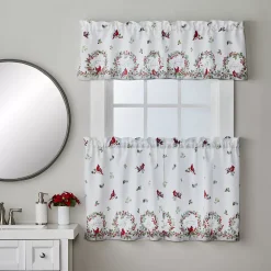 SKL Home Berry Cardinal Set Of 2 Window Curtain Tiers 9 SKL Home Berry Cardinal Set Of 2 Window Curtain Tiers -Greenland Home Fashions Shop 5810671 ALT3