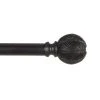 Exclusive Home Acanthus 1" Window Curtain Rod And Finial Set -Greenland Home Fashions Shop 5811488 Matte Black