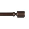 Exclusive Home Rino 1" Window Curtain Rod And Finial Set -Greenland Home Fashions Shop 5811498 Oil Rubbed Bronze