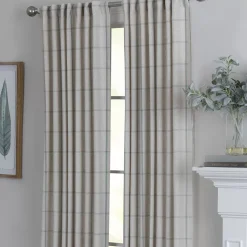 NATCO Province Woven Windowpane Window Curtain Panel -Greenland Home Fashions Shop 5813677 ALT4