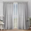 Exclusive Home Set Of 2 Bella Sheer Tab Top Window Curtain Panels -Greenland Home Fashions Shop 5814016 Silver