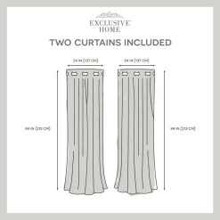 Exclusive Home Set Of 2 Alfie Room Darkening Blackout Window Curtain Panels -Greenland Home Fashions Shop 5814025 ALT5