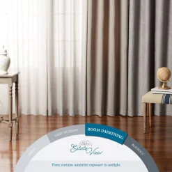 Estate View™ Set Of 2 Seville Solid Room Darkening Window Curtain Panels -Greenland Home Fashions Shop 5815721 ALT5
