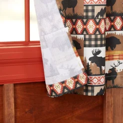 Estate View™ Set Of 2 Moose Lodge Light Filtering Window Curtain Panels -Greenland Home Fashions Shop 5815781 ALT4