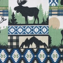 Estate View™ Moose Lodge Light Filtering 3-Piece Tier Valance & Curtains Set 9 Estate View™ Moose Lodge Light Filtering 3-Piece Tier Valance & Curtains Set -Greenland Home Fashions Shop 5815782 ALT