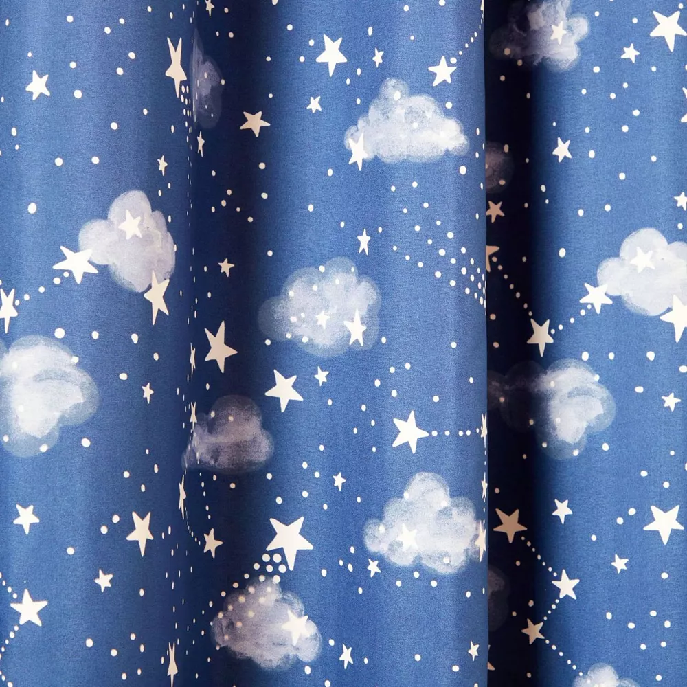 Estate View™ Set Of 2 Kids' Room Darkening Night Sky Glow In The Dark Window Curtain Panels 5 Estate View™ Set Of 2 Kids' Room Darkening Night Sky Glow In The Dark Window Curtain Panels - Image 3