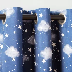 Estate View™ Set Of 2 Kids' Room Darkening Night Sky Glow In The Dark Window Curtain Panels 12 Estate View™ Set Of 2 Kids' Room Darkening Night Sky Glow In The Dark Window Curtain Panels -Greenland Home Fashions Shop 5815820 ALT4