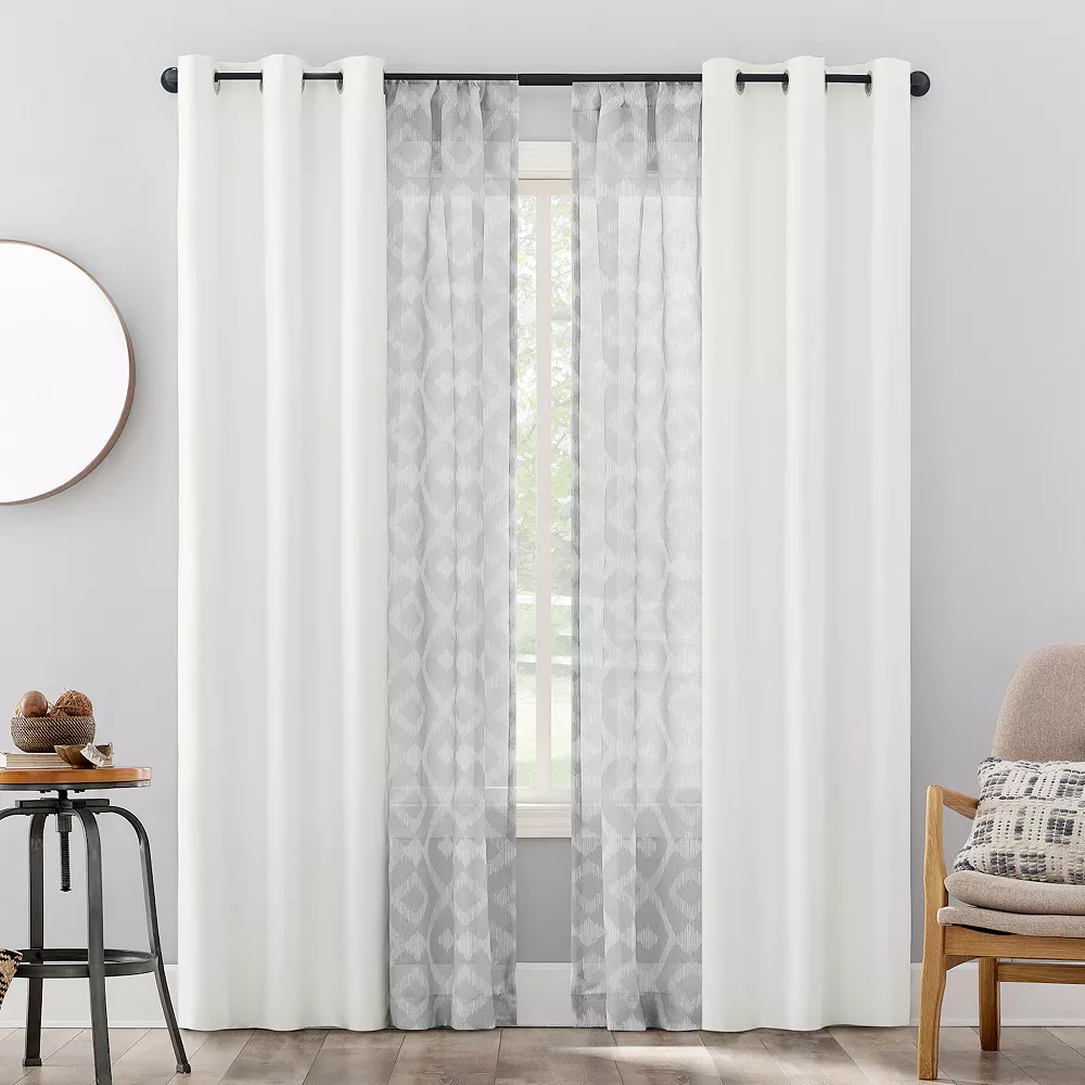 The Big One® Nova Set Of 4 Window Curtain Panels 3 The Big One® Nova Set Of 4 Window Curtain Panels