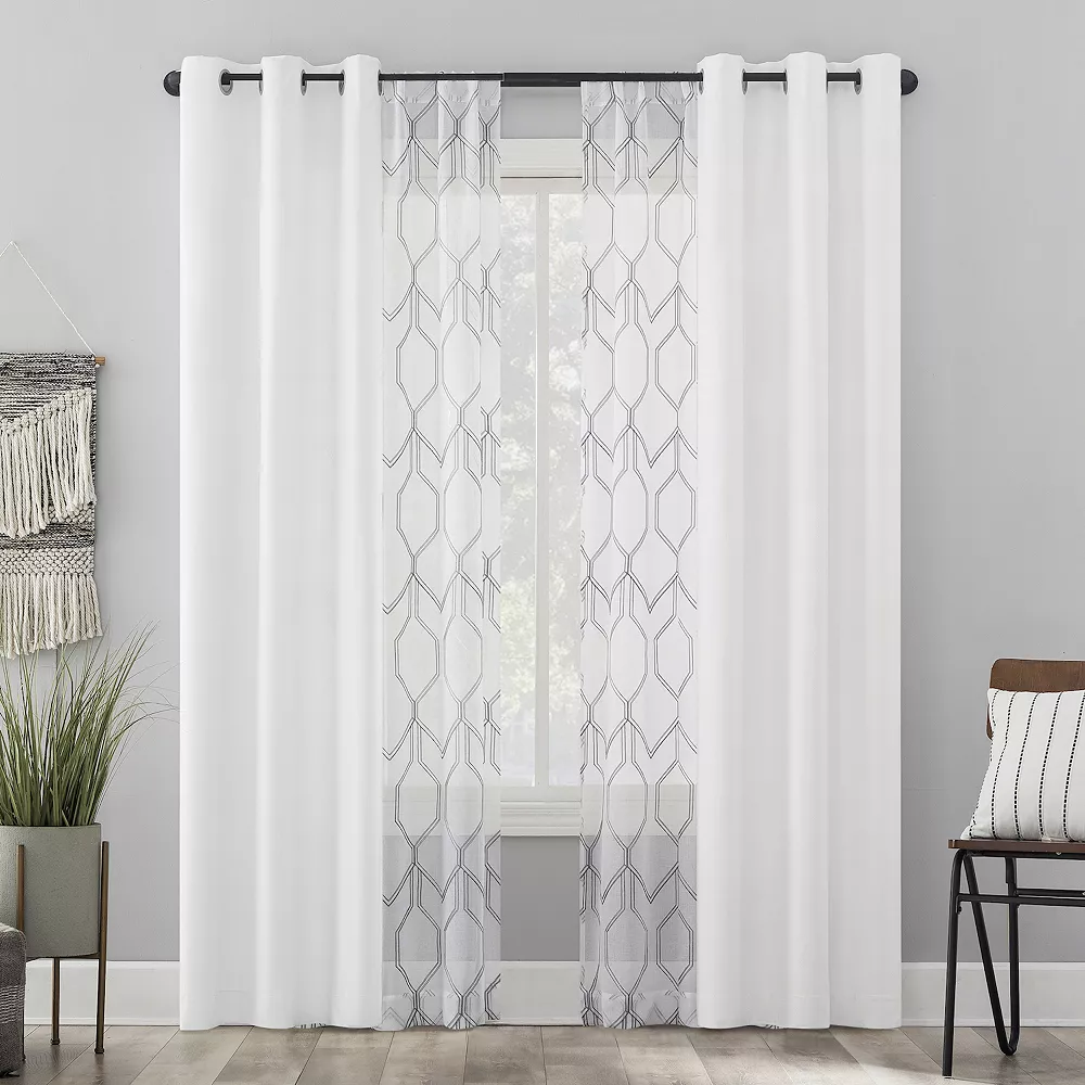 The Big One® Aldo 4-Piece Window Curtain Set 3 The Big One® Aldo 4-Piece Window Curtain Set