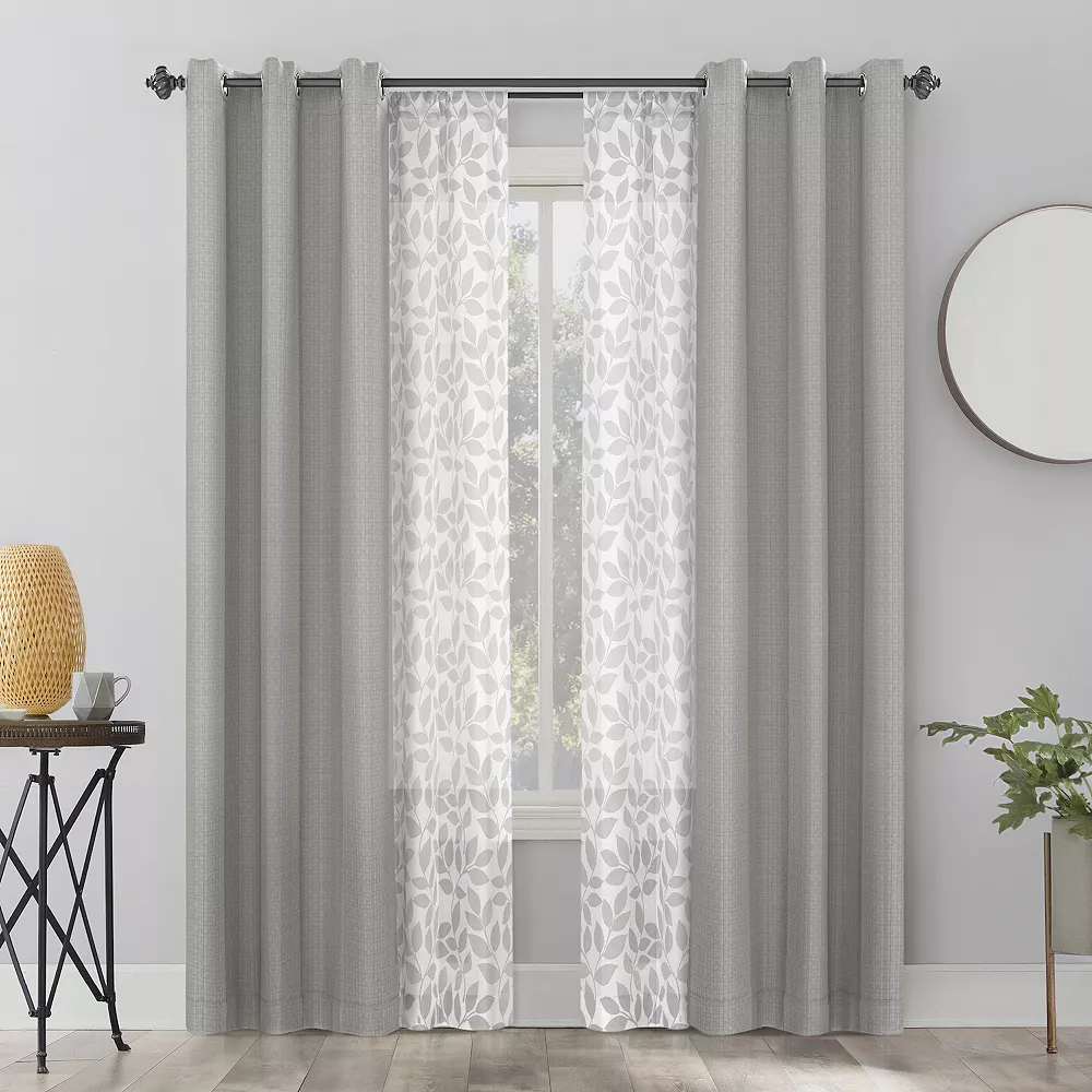 The Big One® Nara Set Of 4 Window Curtain Panels 3 The Big One® Nara Set Of 4 Window Curtain Panels