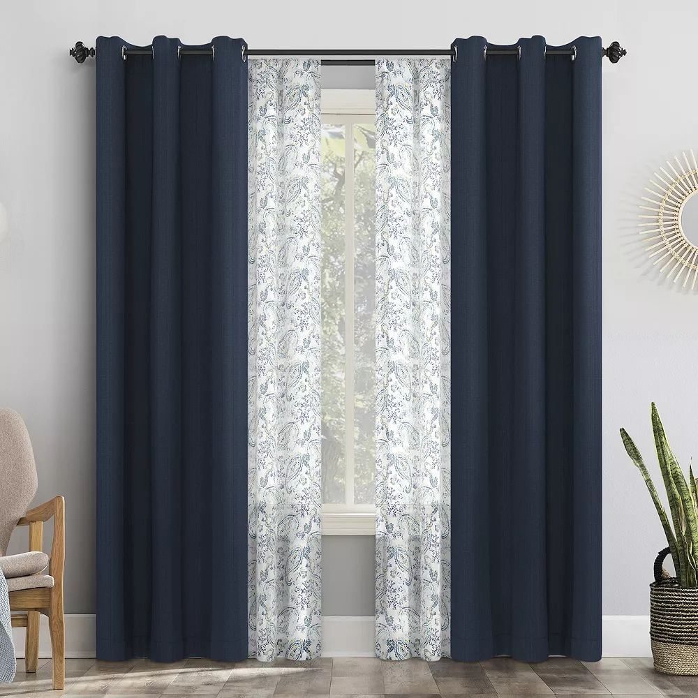 The Big One® Calia 4-Piece Window Curtain Set 3 The Big One® Calia 4-Piece Window Curtain Set