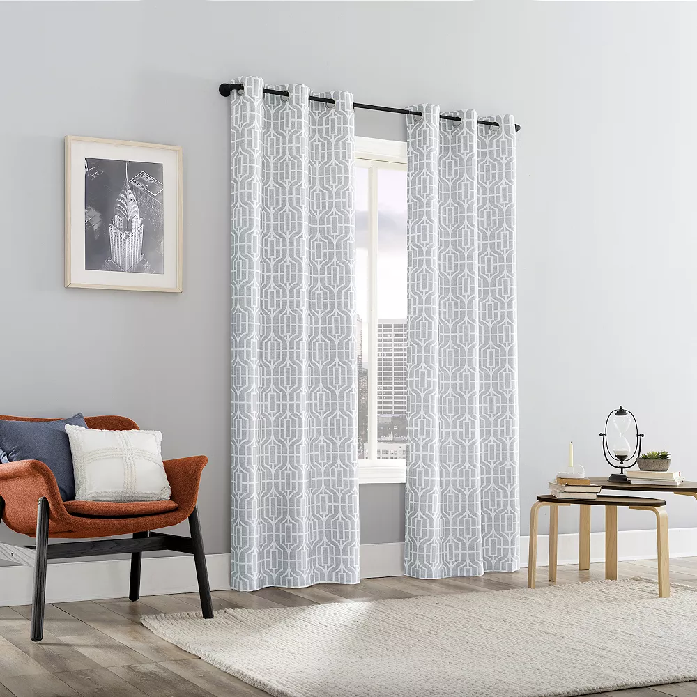 The Big One® Belmond Trellis Print Light Filtering Grommet Set Of 2 Curtain Panels 8 The Big One® Belmond Trellis Print Light Filtering Grommet Set Of 2 Curtain Panels - Image 6