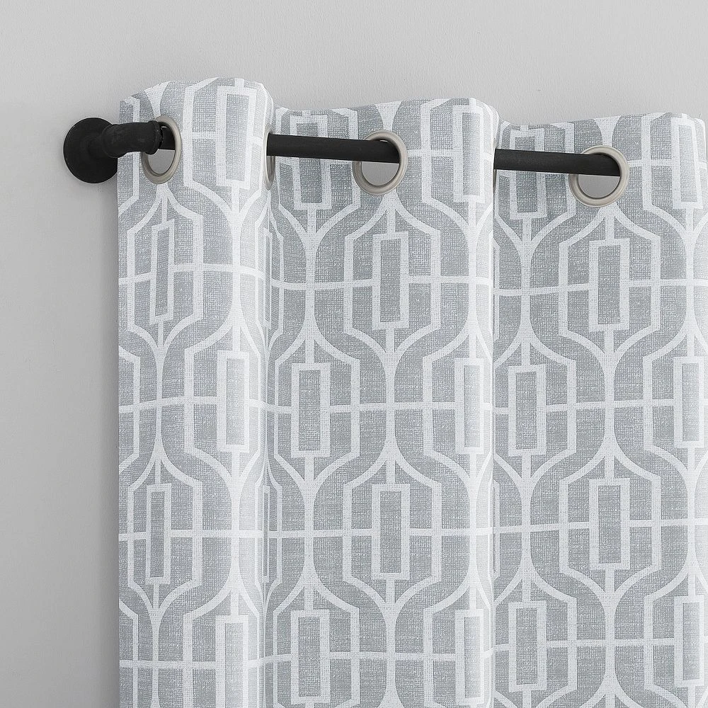 The Big One® Belmond Trellis Print Light Filtering Grommet Set Of 2 Curtain Panels 4 The Big One® Belmond Trellis Print Light Filtering Grommet Set Of 2 Curtain Panels - Image 2