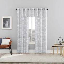 The Big One® Belmond Trellis Print Light Filtering Grommet Set Of 2 Curtain Panels 11 The Big One® Belmond Trellis Print Light Filtering Grommet Set Of 2 Curtain Panels -Greenland Home Fashions Shop 5840375 ALT4