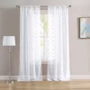 Laura Ashley Curtains Sheer Set Of 2 Penelope Window Curtain Panels -Greenland Home Fashions Shop 5853697 White