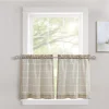 Lush Décor Lush Decor Farmhouse Textured Sheer Kitchen Two-Tier 2 Window Curtain Panels -Greenland Home Fashions Shop 5870160 Neutral