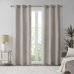 Madison Park Colm 2-Pack Basketweave Room Darkening Window Curtain Panels -Greenland Home Fashions Shop 5874976 ALT3