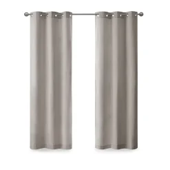 Madison Park Colm 2-Pack Basketweave Room Darkening Window Curtain Panels