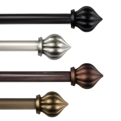 Rod Desyne Primrose 5/8" Curtain Rod 84"-120" 5 Rod Desyne Primrose 5/8" Curtain Rod 84"-120" -Greenland Home Fashions Shop 5876464 ALT