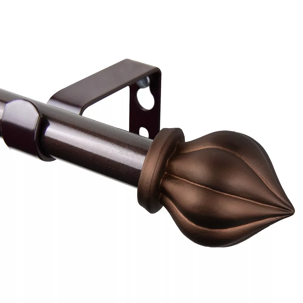 Rod Desyne Primrose 5/8" Curtain Rod 84"-120" 3 Rod Desyne Primrose 5/8" Curtain Rod 84"-120"