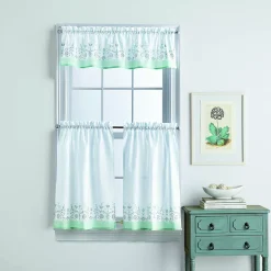 Curtainworks Serafina 3 Piece Valance & Tier Set