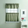 Curtainworks Twill 3-Piece Valance & Tier Set 1 Curtainworks Twill 3-Piece Valance & Tier Set -Greenland Home Fashions Shop 5889519