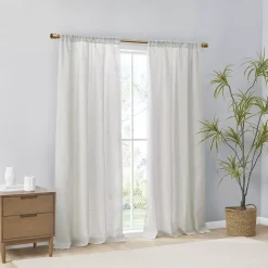 Madison Park Suvi Set Of 2 Linen Blend Textured Light Filtering Window Curtain Panels 12 Madison Park Suvi Set Of 2 Linen Blend Textured Light Filtering Window Curtain Panels -Greenland Home Fashions Shop 5893736 ALT4