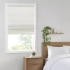 Madison Park Suvi Linen Blend Textured Light Filtering Cordless Roman Shade -Greenland Home Fashions Shop 5893740 White