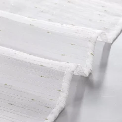 Beatrice Home Fashions Verona Set Of 2 Metallic Sheer Window Curtain Panels -Greenland Home Fashions Shop 5895254 ALT4