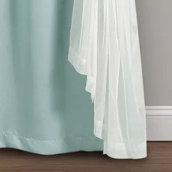 Lush Décor Lush Decor Grommet Sheer & Insulated Blackout Lined Set Of 2 Window Curtain Panels 13 Lush Décor Lush Decor Grommet Sheer & Insulated Blackout Lined Set Of 2 Window Curtain Panels -Greenland Home Fashions Shop 5913749 ALT5