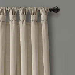 Lush Décor Lush Decor Burlap Knotted Tab Top Set Of 2 Window Curtain Panels -Greenland Home Fashions Shop 5913752 ALT