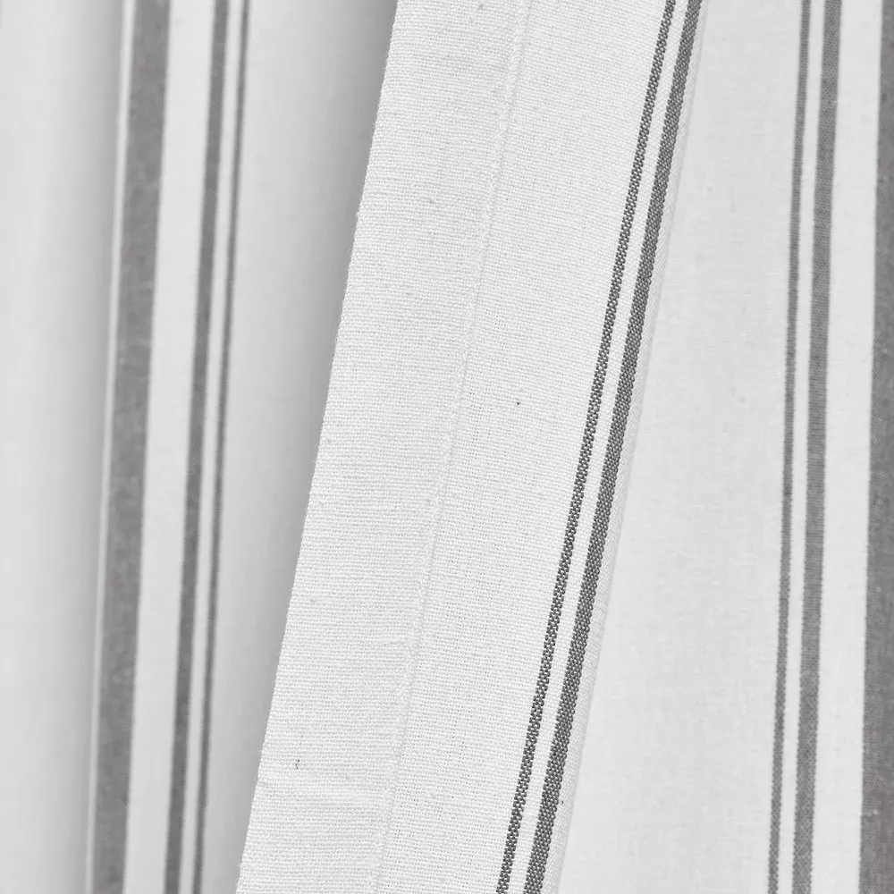 Lush Décor Lush Decor Farmhouse Stripe Yarn Dyed Set Of 2 Window Curtain Panels 7 Lush Décor Lush Decor Farmhouse Stripe Yarn Dyed Set Of 2 Window Curtain Panels - Image 5