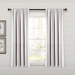 Lush Décor Lush Decor Farmhouse Stripe Yarn Dyed Set Of 2 Window Curtain Panels 13 Lush Décor Lush Decor Farmhouse Stripe Yarn Dyed Set Of 2 Window Curtain Panels -Greenland Home Fashions Shop 5913755 ALT5