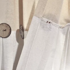 Lush Décor Lush Decor Linen Button Window Curtain Panel -Greenland Home Fashions Shop 5913757 ALT4