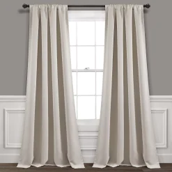 Lush Décor Lush Decor Insulated Rod Pocket Set Of 2 Blackout Window Curtain Panels