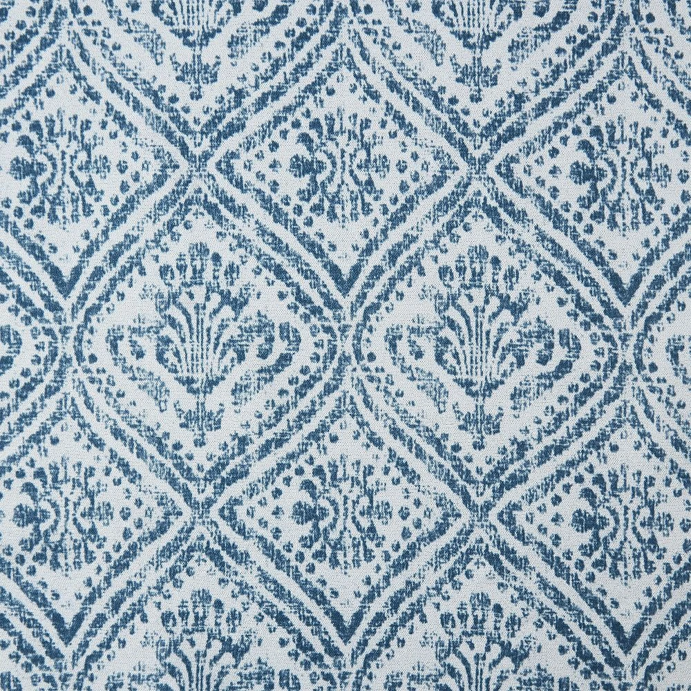 Indigo Ink Adalet Ogee Tassel Rod Pocket Blackout Window Curtain Panel 6 Indigo Ink Adalet Ogee Tassel Rod Pocket Blackout Window Curtain Panel - Image 4