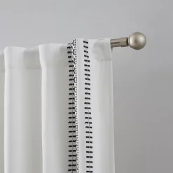 Indigo Ink Rogue Embroidered Rod Pocket Blackout Curtain Panel -Greenland Home Fashions Shop 5966144 ALT